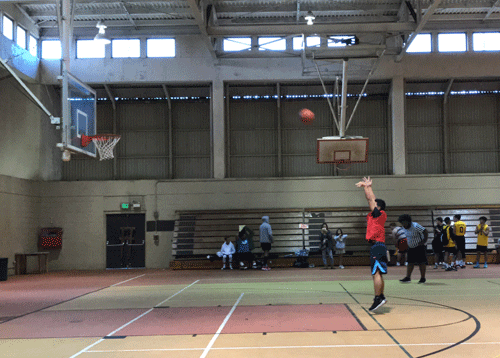 Intramural_basketball Basketball player shooting a free throw